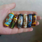 Ancient pharaoh traditional glass beads flower pattern jewelry