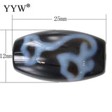 Tibetan Oval Ruyi & Two Tone Dzi Beads Charm Stone Beads for Jewelry Making