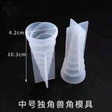 Transparent Silicone Unicorn Corner Mould for DIY Jewelry Making