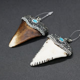 Triangle Cattle Bone Turquoise Pendant Jewelry Making Gift