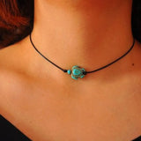 Turquoise Drop Choker Layering Necklace Hippie Boho Tumblr Necklace