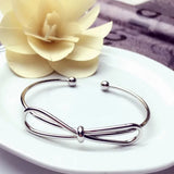 Two Colors Bow-knot Open Knotted Bracelet