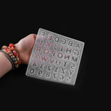 UV Epoxy Resin Mold 26 Letters Silicone Alphabet & Number DIY Jewelry Making