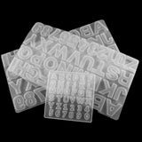 UV Epoxy Resin Mold 26 Letters Silicone Alphabet & Number DIY Jewelry Making