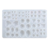 UV Resin Silicone Mold for Heart Water Drop Square Oval Round Beads