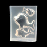UV Resin Jewelry Silicone Mold 3D Dolphin Cartoon Pendant