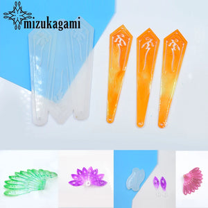 3D Folding Fan Mold Resin Charms For DIY Jewelry Making