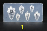 UV Resin Jewelry Liquid Silicone Mold 3D Strawberry Flowers Bear Charms