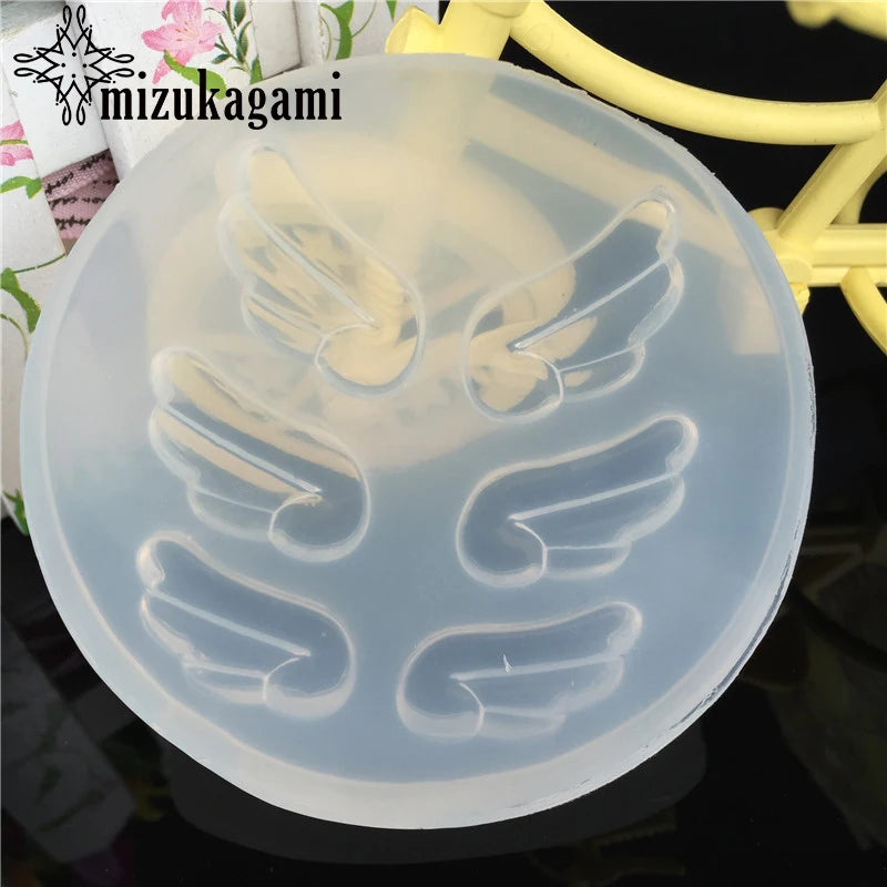 UV Resin Jewelry Silicone Mold Angel Wing Shape Resin Charms DIY Jewelry Making