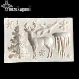 Christmas Elk/Tree Resin Charms Pendant Molds DIY Intersperse Christmas