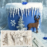Christmas Elk/Tree Resin Charms Pendant Molds DIY Intersperse Christmas