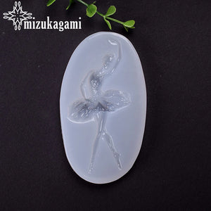 UV Resin Jewelry Silicone Mold Dancing Girl Gem Mold DIY Handwork