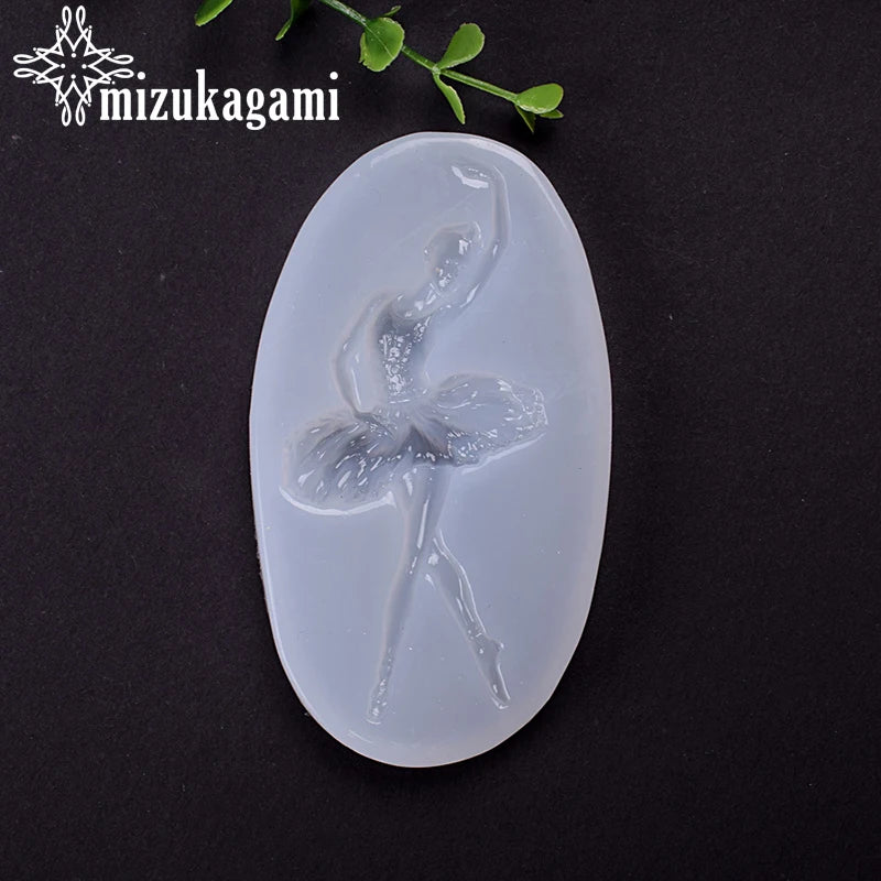 UV Resin Jewelry Silicone Mold Dancing Girl Gem Mold DIY Handwork