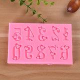 UV Resin Jewelry Liquid Silicone Mold Letter Resin Molds DIY Cake Mold