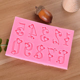 UV Resin Jewelry Liquid Silicone Mold Letter Resin Molds DIY Cake Mold