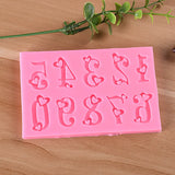 UV Resin Jewelry Liquid Silicone Mold Letter Resin Molds DIY Cake Mold