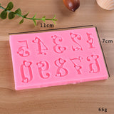 UV Resin Jewelry Liquid Silicone Mold Letter Resin Molds DIY Cake Mold