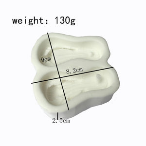 UV Resin Jewelry Silicone Mold Flip Flop Slippers Charms DIY Making Mold