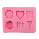 UV Resin Jewelry Silicone Mold Geometric Heart Charms Mold DIY Decorate Making