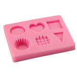 UV Resin Jewelry Silicone Mold Geometric Heart Charms Mold DIY Decorate Making