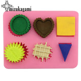 UV Resin Jewelry Silicone Mold Geometric Heart Charms Mold DIY Decorate Making