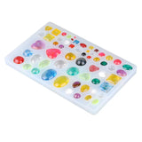 UV Resin Jewelry Liquid Silicone Mold Heart Water Drop Round Beads Resin Molds