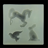 UV Resin Jewelry Silicone Mold Horse Rabbit Bird DIY Charms Molds