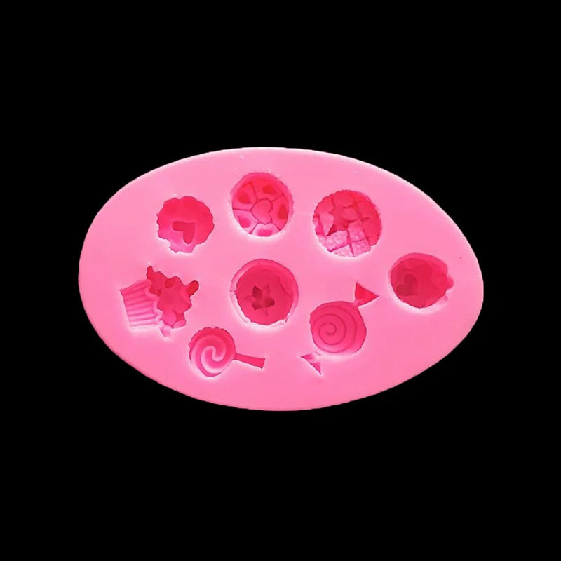 UV Resin Jewelry Liquid Silicone Mold Lollipop Resin Charms Molds DIY