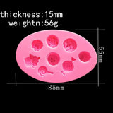 UV Resin Jewelry Liquid Silicone Mold Lollipop Resin Charms Molds DIY