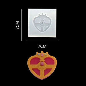 UV Resin Jewelry Silicone Mold Love Heart Resin Charm DIY Intersperse Decorate