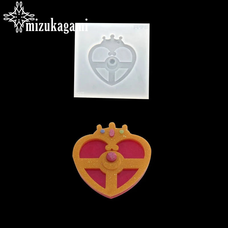 UV Resin Jewelry Silicone Mold Love Heart Resin Charm DIY Intersperse Decorate
