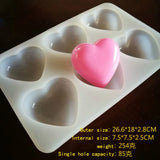 UV Resin Jewelry Liquid Silicone Mold Love Heart Charms DIY Soap Candle Mold