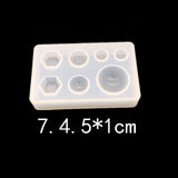 UV Resin Jewelry Silicone Mold Moon Stars Beads Resin Charm DIY Jewelry