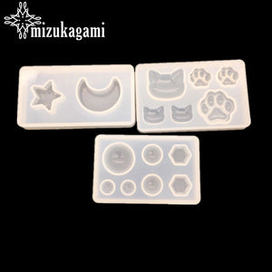 UV Resin Jewelry Silicone Mold Moon Stars Beads Resin Charm DIY Jewelry