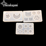 UV Resin Jewelry Silicone Mold Moon Stars Beads Resin Charm DIY Jewelry