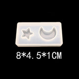 UV Resin Jewelry Silicone Mold Moon Stars Beads Resin Charm DIY Jewelry