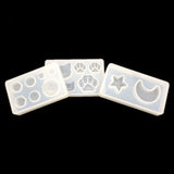 UV Resin Jewelry Silicone Mold Moon Stars Beads Resin Charm DIY Jewelry