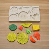Orange Strawberry Fondant Cake Silicone Mold for DIY Charms Making