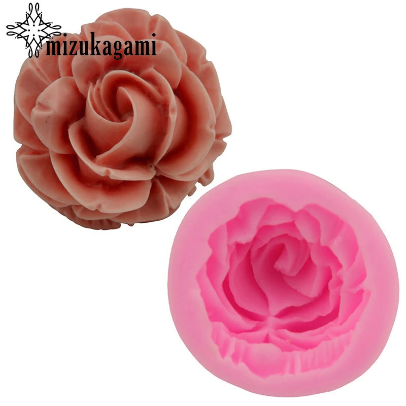 UV Resin Silicone Mold 3D Rose Flowers Charms Jewelry Making