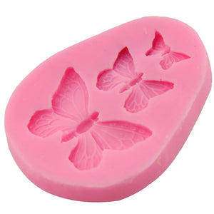 UV Resin Silicone Mold Three Butterflies Resin Charms DIY Decorate Making