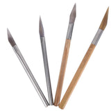 Agate Burnisher Polishing Edge Bamboo Handle Jewelry Tools