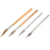 Agate Burnisher Polishing Edge Bamboo Handle Jewelry Tools