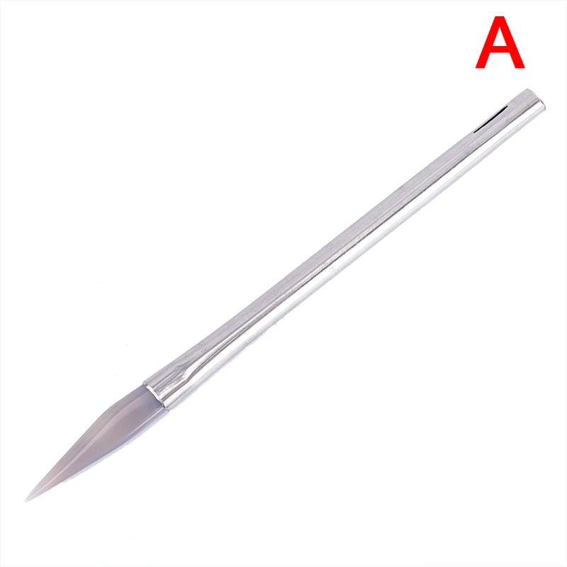 Agate Burnisher Polishing Edge Bamboo Handle Jewelry Tools