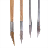 Agate Burnisher Polishing Edge Bamboo Handle Jewelry Tools