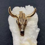 1pcs Brown Acrylic Bull Head Pendant for DIY Necklace