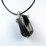Natural Tourmaline Wire Wrapped Pendant Chakra Healing Point Reiki Charms