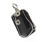 Natural Tourmaline Wire Wrapped Pendant Chakra Healing Point Reiki Charms