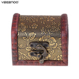 Wooden Trinket Jewelry Storage Box Antique Style Organizer Case