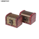 Wooden Trinket Jewelry Storage Box Antique Style Organizer Case
