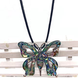 Natural Shell Pendant Butterfly Abalone Shell Brooch Pin Charm DIY Jewelry